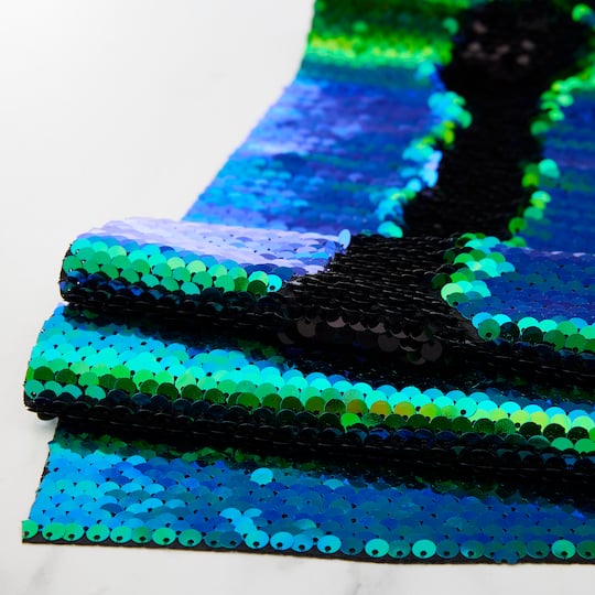 5.375" x 1yd. Mermaid Reversible Sequin Ribbon by Celebrate It